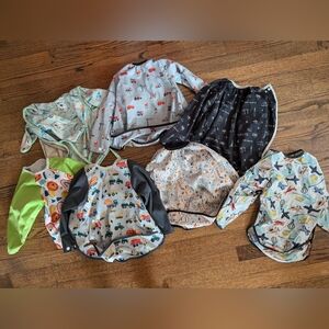 Toddler long sleeve bibs